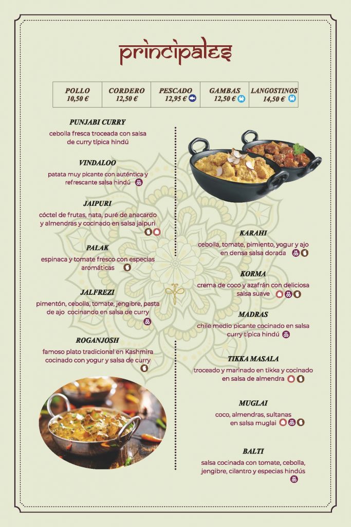 AROMAS DE LA INDIA MENU ESPANOL Pagina 04