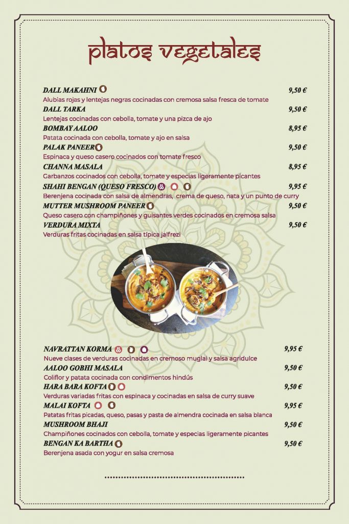 AROMAS DE LA INDIA MENU ESPANOL Pagina 05