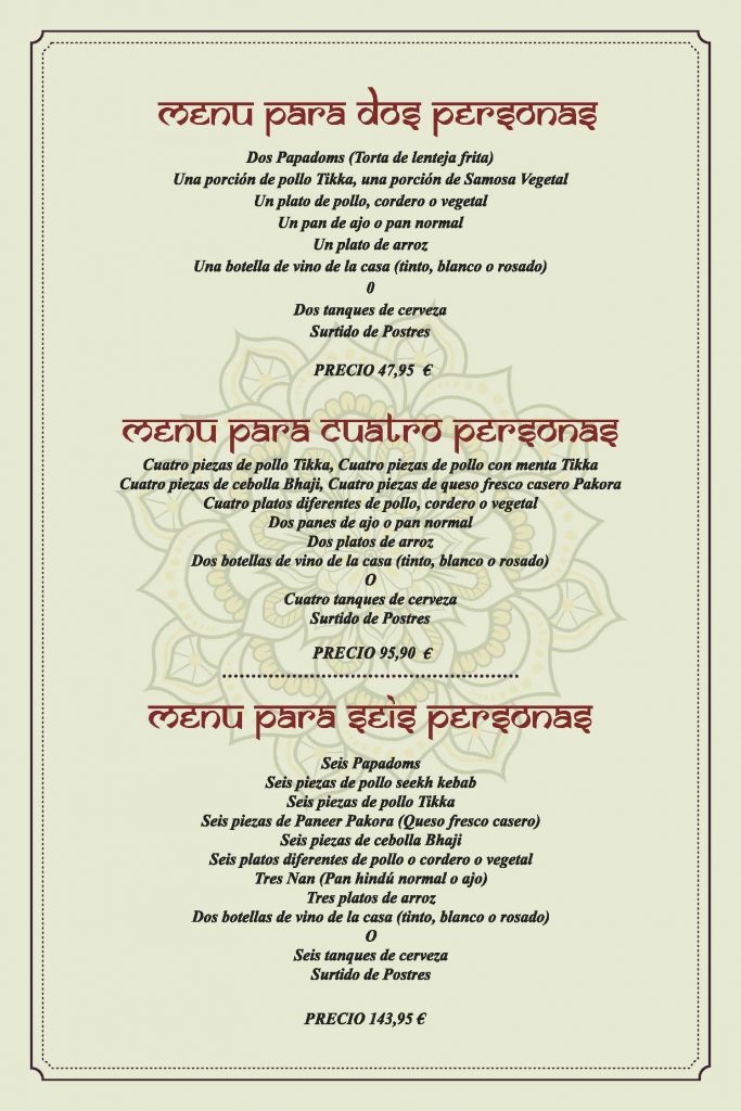 AROMAS DE LA INDIA MENU ESPANOL Pagina 08